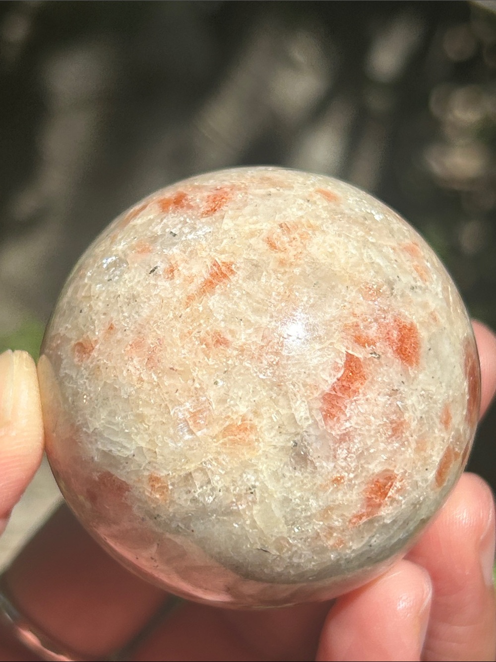 💎 45mm Sunstone Crystal Sphere